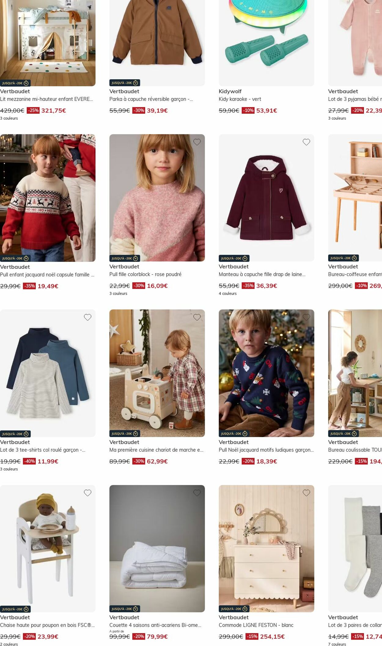 Catalogue Vertbaudet 24.11.2025 - 03.12.2025