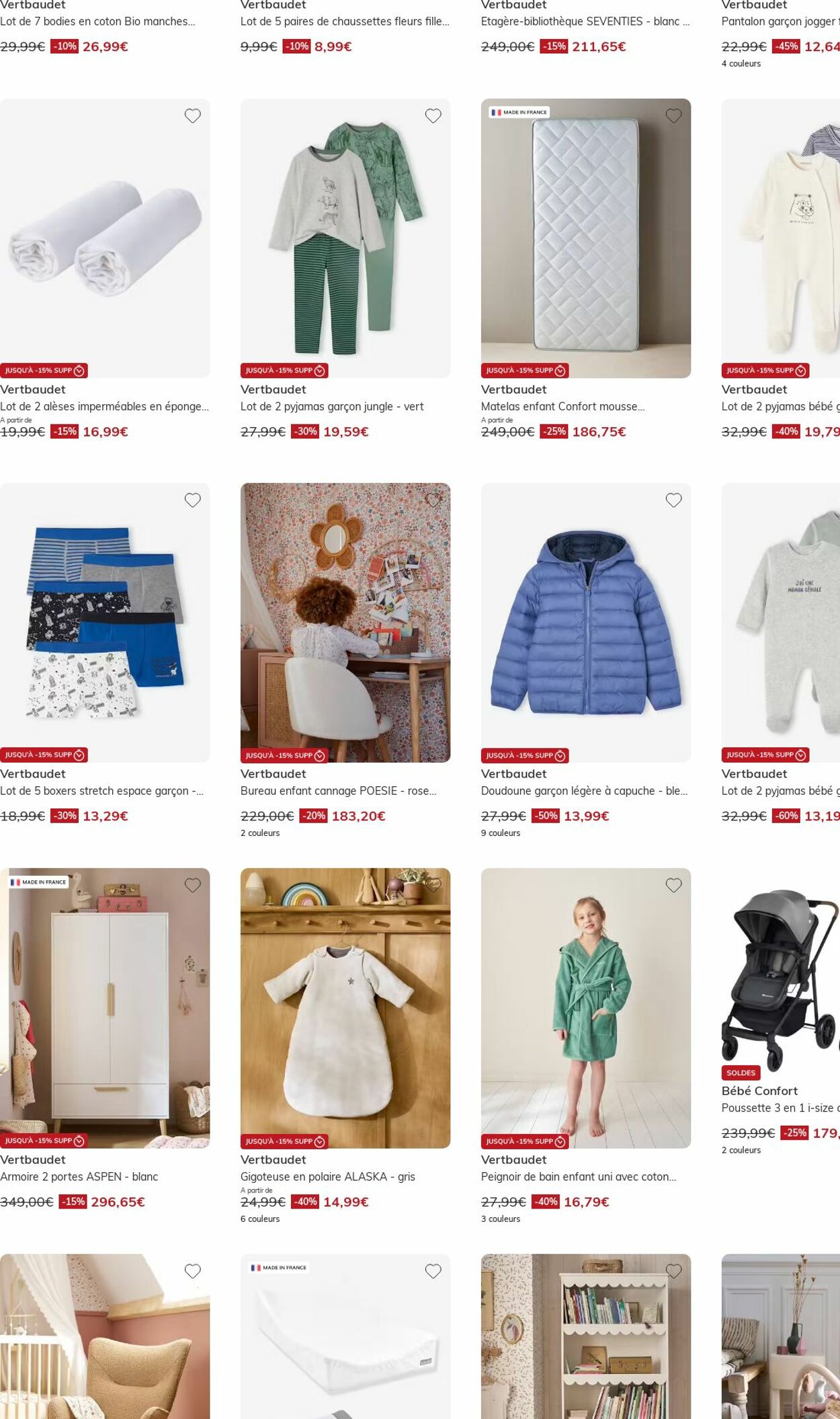 Catalogue Vertbaudet 12.01.2026 - 21.01.2026