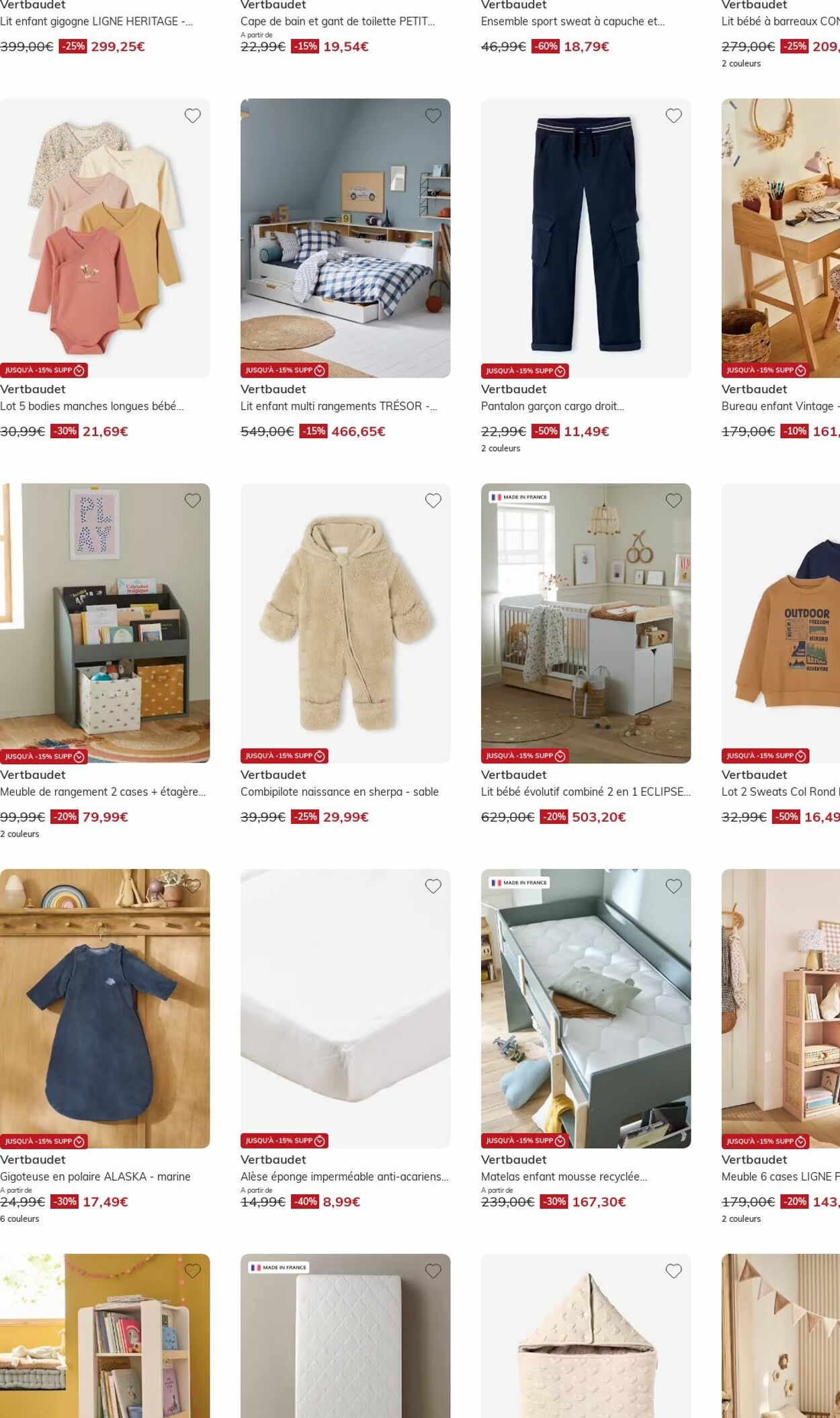 Catalogue Vertbaudet 12.01.2026 - 21.01.2026