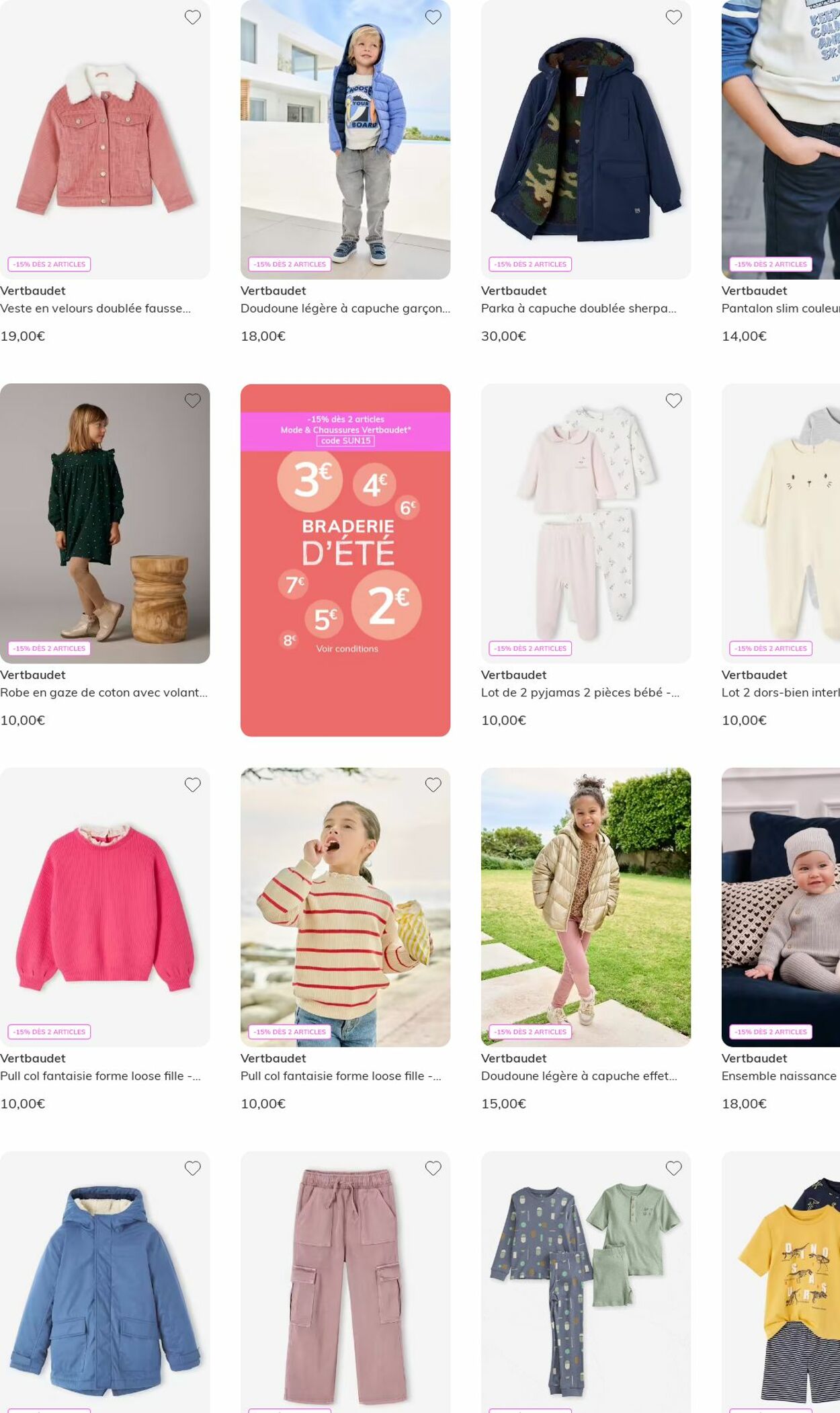 Catalogue Vertbaudet 28.07.2025 - 06.08.2025