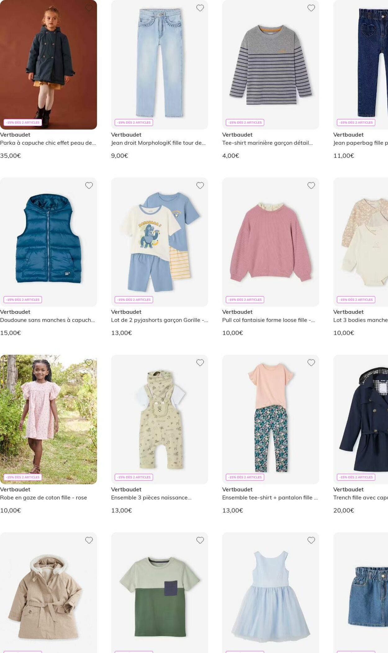 Catalogue Vertbaudet 28.07.2025 - 06.08.2025