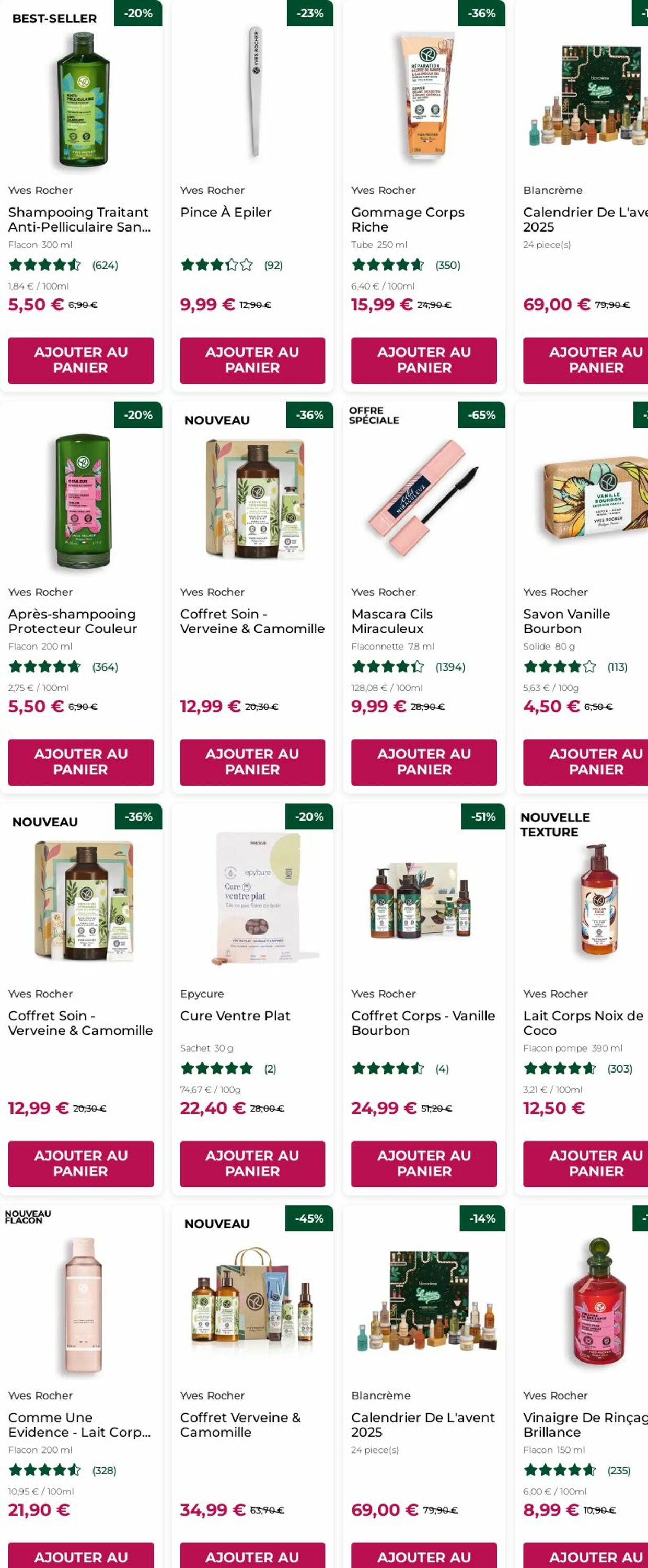 Catalogue Yves Rocher 20.10.2025 - 29.10.2025