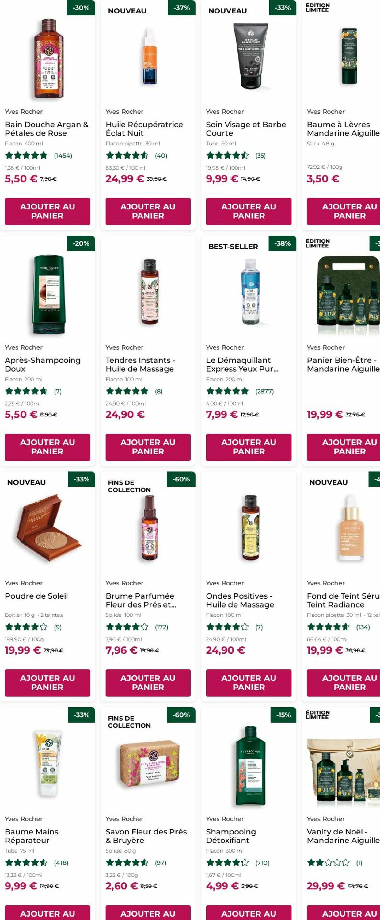 Catalogue Yves Rocher 20.10.2025 - 29.10.2025